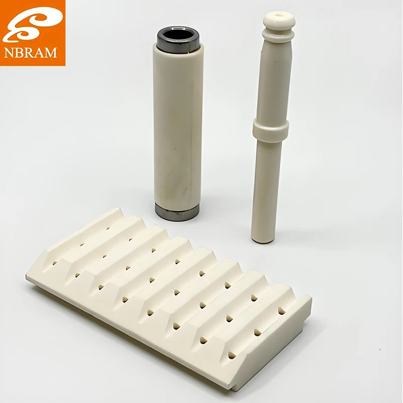 High Purity 99% Alumina Ceramic Plate with groove for Kiln